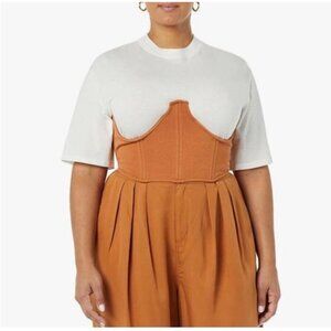 Terea Kennedy French Terry Corset Terracotta size XL NWT